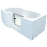 AcquaVapore Seniorenwanne mit Tür S12-R Badewanne 85x170cm ohne Armatur