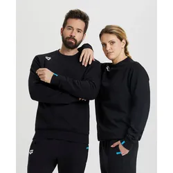 Crew-Sweatshirt Unisex Einfarbig - Black - XXL