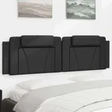 vidaXL Kopfteil-Kissen "Viana" Schwarz 180 cm Kunstleder
