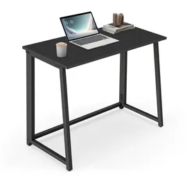 home collective Schreibtisch Schwarz Holzwerkstoff, Rechteckig, 40x75x80 cm, Arbeitszimmer, Schreibtische, Computertische