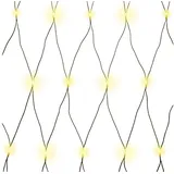 Gartenpirat Batterie-Lichternetz 1,5 x 1,5 m 100 warmweiße LEDs mit Timer - Innen & Außen - ganzjährig nutzbar - Deko für Garten Balkon Schlafzimmer & Party