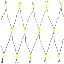 Gartenpirat Batterie-Lichternetz 1,5 x 1,5 m 100 warmweiße LEDs mit Timer - Innen & Außen - ganzjährig nutzbar - Deko für Garten Balkon Schlafzimmer & Party