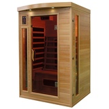 Luxus LED Infrarotsauna 120x105x190 cm Infrarotkabine Wärmekabine Sauna  2 Pers.