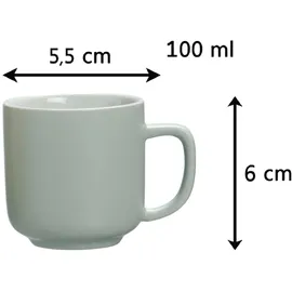 Ritzenhoff & Breker Espressotasse mit Untertasse 0,1 l Mint