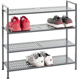 Haku-Möbel Schuhregal 73 x 72 x 25 cm anthrazit / anthrazit