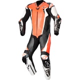 Alpinestars Racing Absolute V2, Lederkombi 1tlg. perforiert - Neon-Rot/Weiß/Schwarz - 50