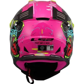 LS2 MX437 Fast Evo II Mini Gorilla Pink/Türkis/Gelb M