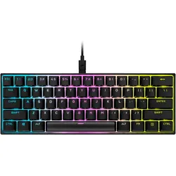 K65 Mini 60% RGB-LED Gaming Tastatur USB (Schwarz)