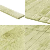 Terrassendielen 8 Stk. 1,16 m2 1m Imprägniertes Kiefernholz - Terrassendielen - Kiefernholz - Holzboden - Outdoor Dekoration - Gartenmöbel - Home &
