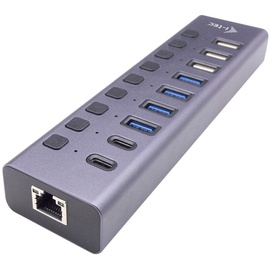 iTEC i-tec Cachargehub9lan USB-Hub, Grau