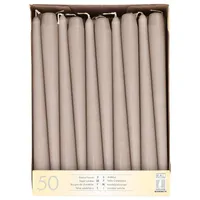 Papstar Spitzkerze 25 cm 50 St. greige