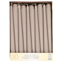 Papstar Spitzkerze 25 cm 50 St. greige