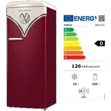 Gorenje Bulli Retro-Standkühlschrank bordeaux Z065200ARED