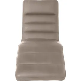 W.Schillig Relaxliege daily dreams Leder/Polyester 65 x 91 x 170 cm Braun mit Kissen