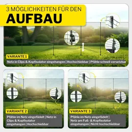 Horizont Begrenzungszaun FLEX 25 m x 90 cm Grün