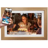 Denver Frameo 1543LW Digitaler Bilderrahmen Braun 15,6 Zoll| Preis nach Code SOMMER