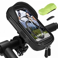 Handyhalterung Fahrrad Wasserdicht Handyhalter Motorrad 360°Drehbarem Fahrradhalterung Lenkertasche für 4.7-7 Zoll Smartphone mit Regenhaube Fahrradtasche Fahrradlenker Halter Tasche