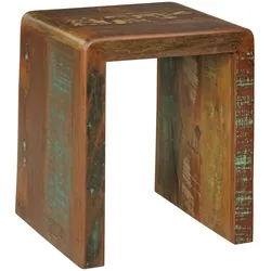 Shabby-Chic Beistelltisch Diana, Mango-Massivholz, 30 kg Belastbar - Nachhaltig & Elegant. 45x40x55 cm | Kadima Design