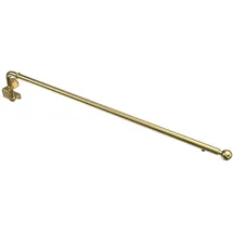 Interdeco SCHWENKSTANGE / SCHWENKARM-GARDINENSTANGE Cassina 60-100 cm, 13 / 9 mm Ø, Messing-farbig