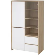 INOSIGN Standvitrine Next 100 x 48,1 x 170,2 cm Weiß/Braun