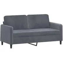 vidaXL 2-Sitzer-Sofa Dunkelgrau 140 cm Samt