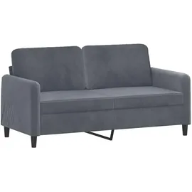 vidaXL 2-Sitzer-Sofa Dunkelgrau 140 cm Samt
