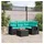 vidaXL Gartensofa-Set 5-tlg. Loungesofa schwarz