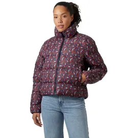 HELLY HANSEN Jade Puffer Damen Winterjacke blau/rot - XL