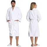 ZOLLNER Bademantel Unisex Weiß M