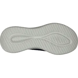 SKECHERS ULTRA FLEX 3.0 Smooth Step Slip-ins Platform, Navy Textile Orange Trim, 36