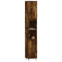 VidaXL Badschrank Räuchereiche 30x30x190 cm Holzwerkstoff
