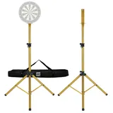 Pronomic DA-45S GD Dartboard Ständer Gold Set inkl. Transporttasche