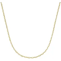 Goldkette LUIGI MERANO "Stegankerkette, diamantiert, Gold 585" Gr. 50, gold, Halsketten, Herren, 50cm, Gelbgold 585
