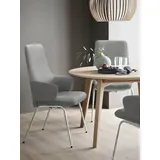 Stressless® Polsterstuhl Laurel, High Back mit Armlehne, Größe L, mit Beinen aus Stahl in Chrom matt grau