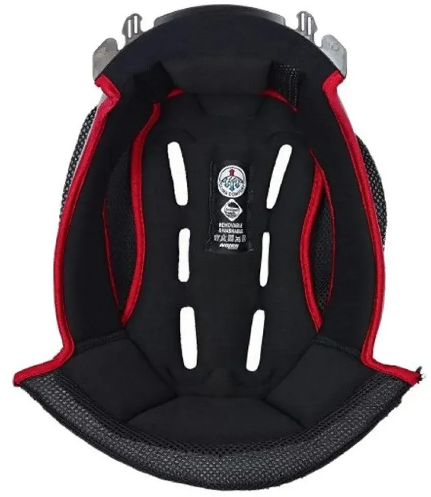 Nolan N-com N40 Full/n40-5 Gt Clima Comfort Innenpolsterung - Black / Red - 2XL