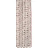 ADAM Audio Vorhang ADAM "Wave" Gr. 1, bunt (rot, natur, rosa), B:142cm H:145cm, Jacquard, Baumwolle, Leinen, Gardinen, aus Leinen und Bio-Baumwolle