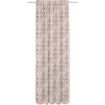 ADAM Audio Vorhang ADAM "Wave" Gr. 1, bunt (rot, natur, rosa), B:142cm H:145cm, Jacquard, Baumwolle, Leinen, Gardinen, aus Leinen und Bio-Baumwolle