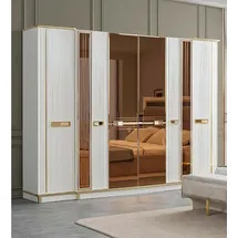 JV Möbel Kleiderschrank 60 x 220 x 270 cm Weiß
