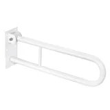Brillantbad BELP Stützklappgriff in U-Form Eisen Weiß 100x250x616 mm, 120 kg Traglast für Bad & WC >> zum Bohren