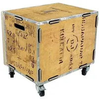WERKHAUS® Rollcontainer Werkhaus Rollbox Teekiste Rollcontainer Tisch Box RB6006