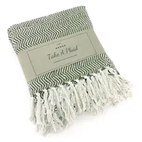 Heimtexland ® Hochwertige Strick Kuscheldecke Fransen Tagesdecke Wohndecke Boho