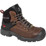 LEMAITRE S3 ESD Stiefel "Slog" Arbeitsschuh mit Überkappe, SRC Sohle braun 46 EU