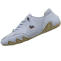 Joggingschuhe Damen Alpaca Barfuss Schuhe Damen Ergonomischer Sommer Barfußschuhe Paar Wasserdicht & Schmerzlindernder Leder-Barfußschuh Atmungsaktive Orthopädische Barfuss - 50 EU