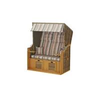 Gartenundmoebel.de Strandkorb Glücksburg ¦ holzfarben ¦ Maße (cm): B: