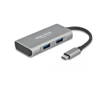 DeLOCK 4-Port USB-Hub, 2x USB-C 3.1, 2x USB-A 3.1, USB-C 3.1 [Stecker] (63260)