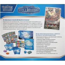 Pokémon Top Trainer Box Karmesin & Purpur Stellarkrone 