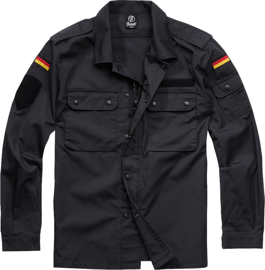 Brandit BW veld blouse jasje, zwart, XL