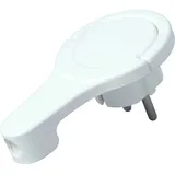 Kopp 172002037 Schutzkontakt-Flachstecker 230 V Weiß