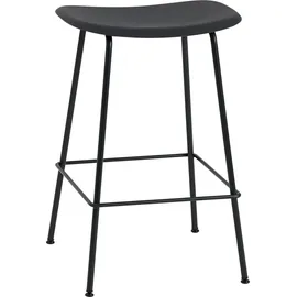 Muuto Fiber Tube base, H 65 cm, schwarz