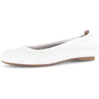 Gabor Fashion Elegante Ballerinas in weiß | Gr.: 38